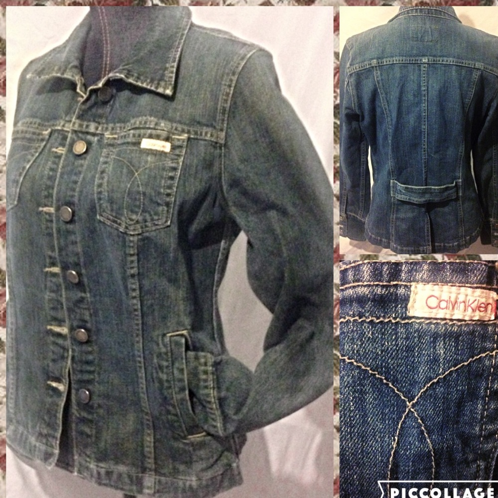 Calvin Klein Fitted Denim Jacket